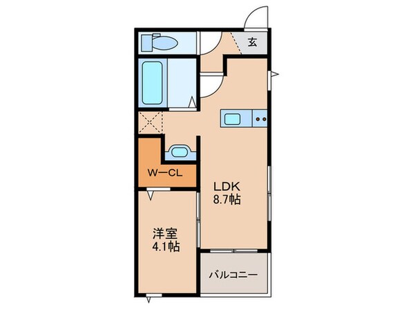 ヴェルーラ福島の物件間取画像